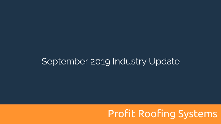 September 2019 Industry Update
